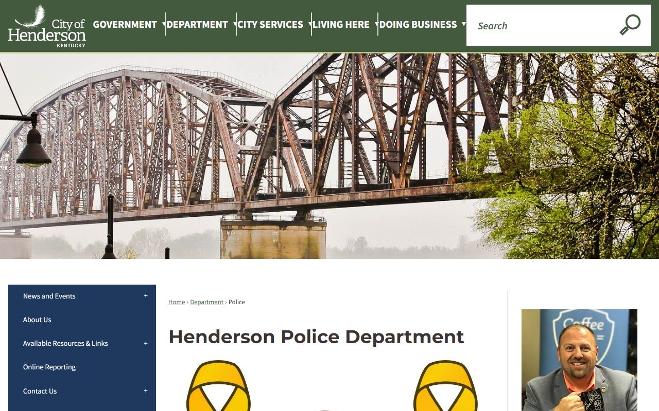 Henderson Police Department building and services