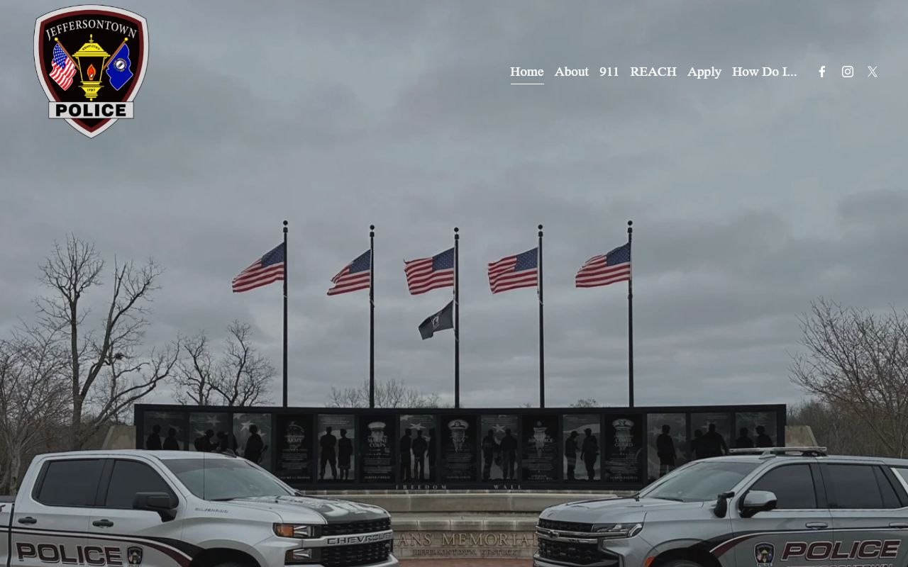 Jeffersontown Police Department main page and services