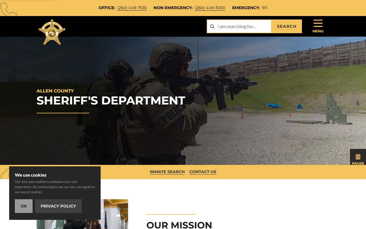 Allen County Kentucky Sheriff department homepage