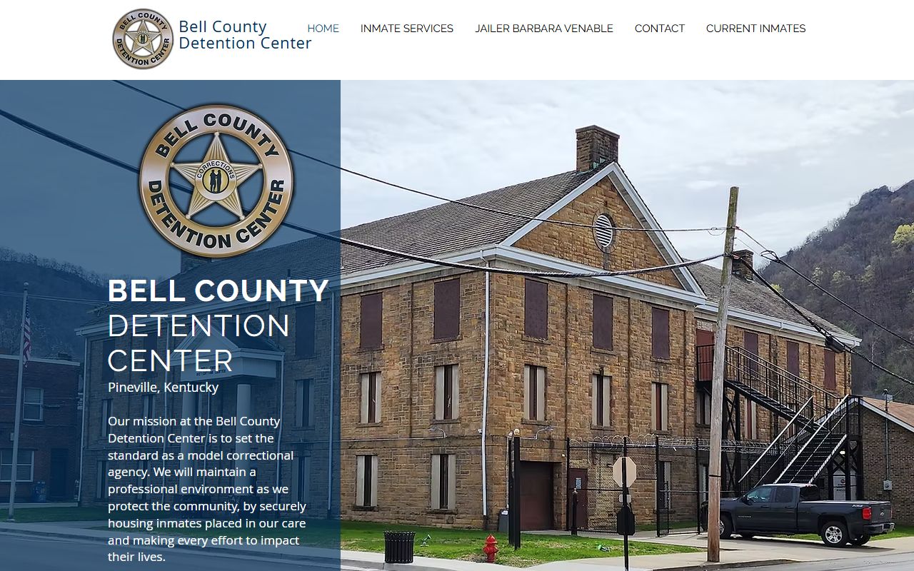 Bell County Detention Center homepage