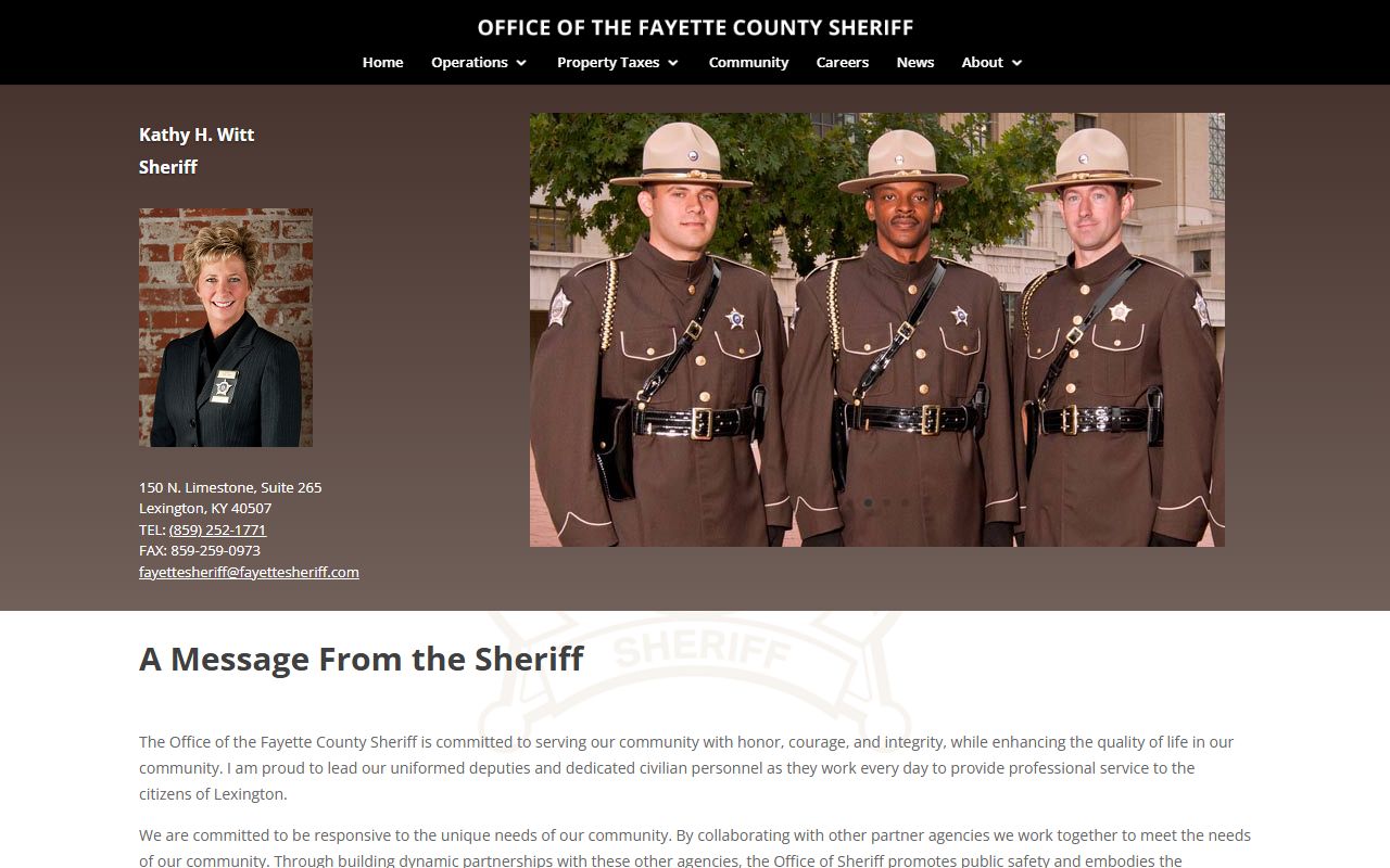 Fayette County Sheriff's Office homepage