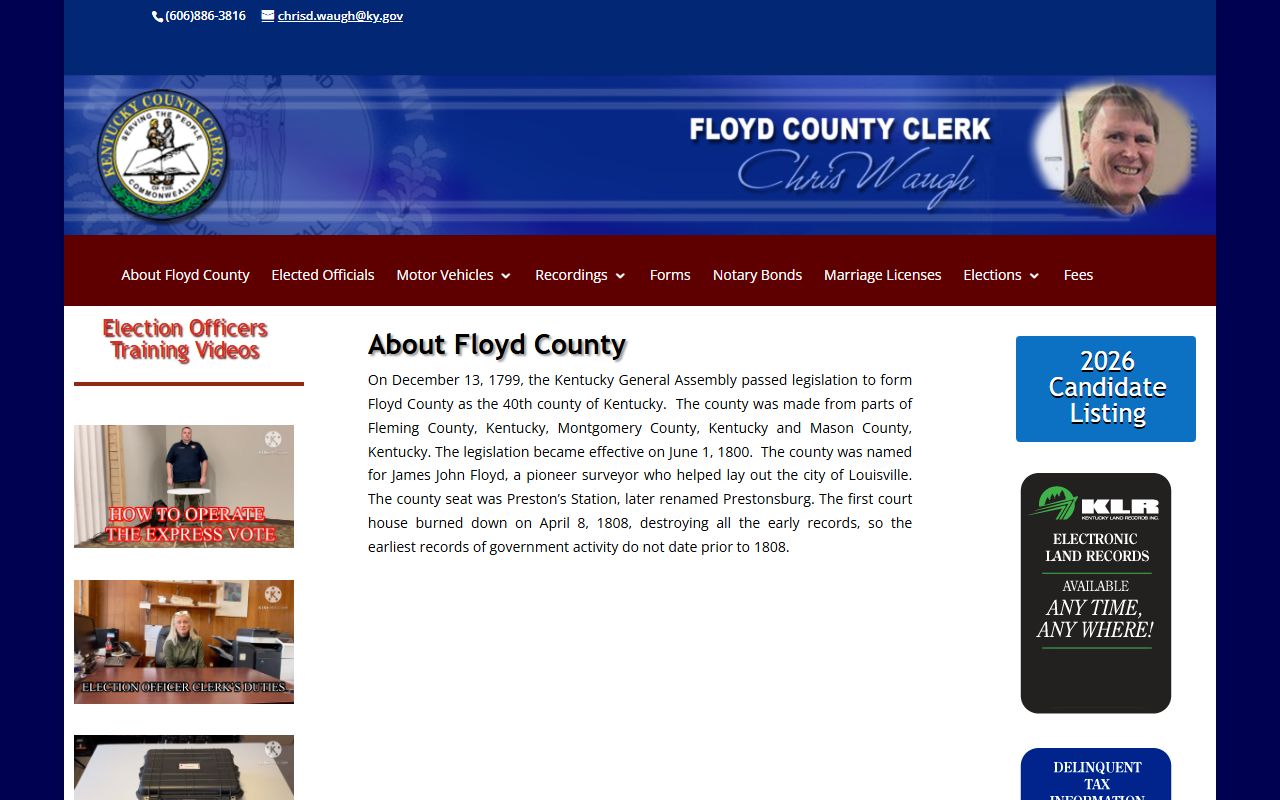 Floyd County Sheriff's Office building in Prestonsburg Kentucky