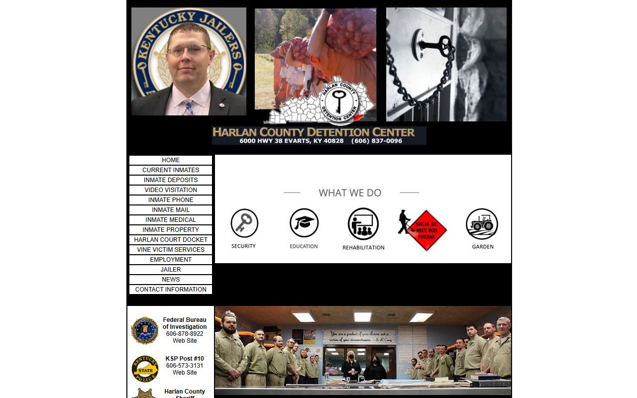 Harlan County Detention Center page