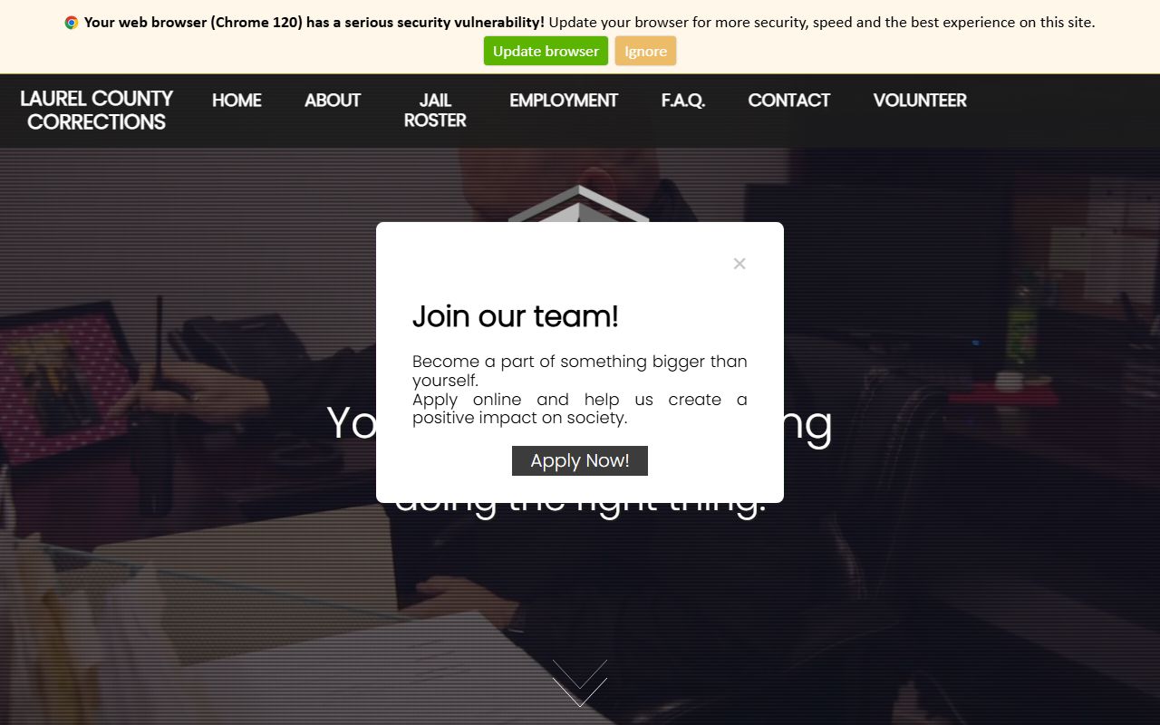 Laurel County Correctional Center website