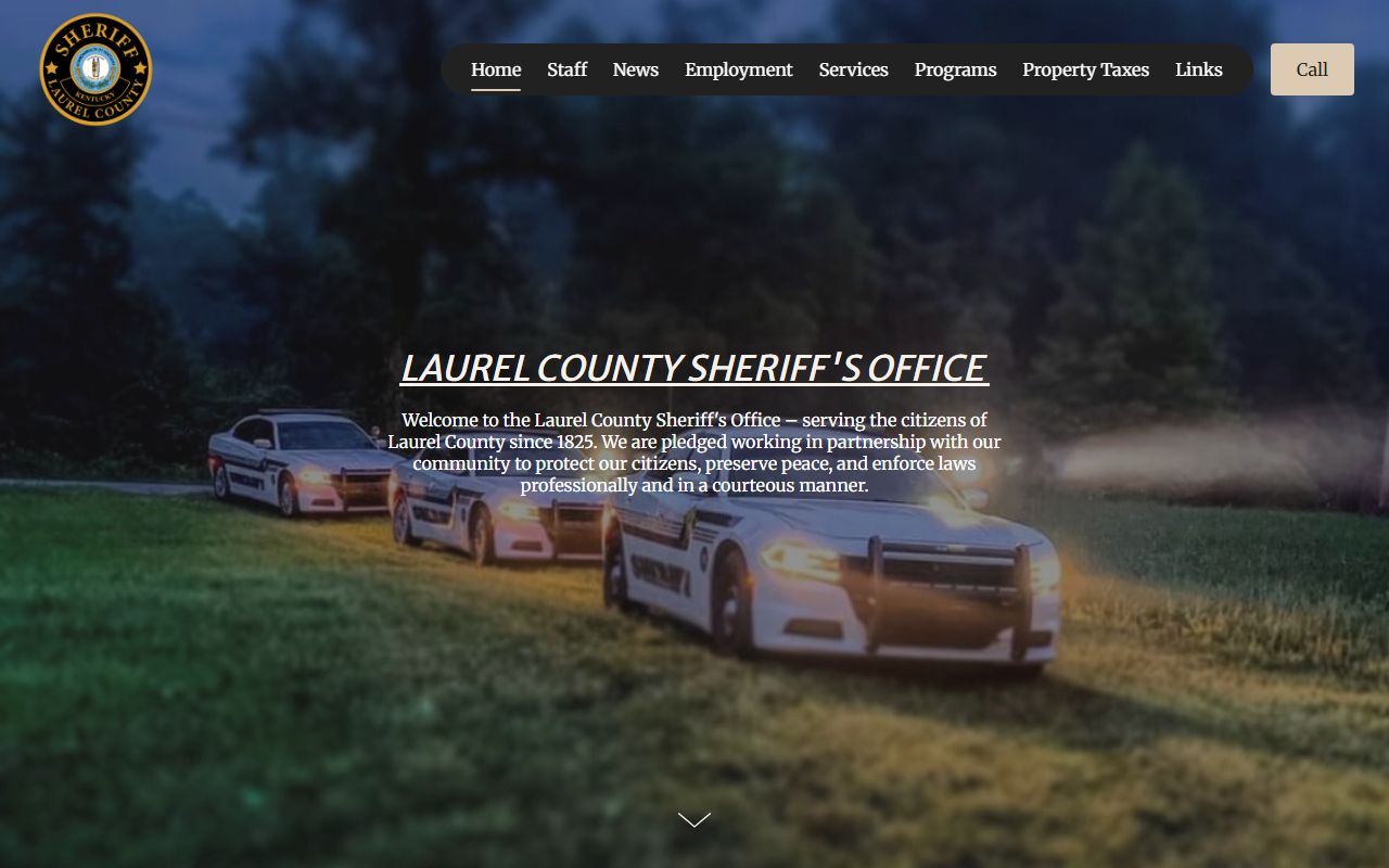 Laurel County Sheriff's Office website