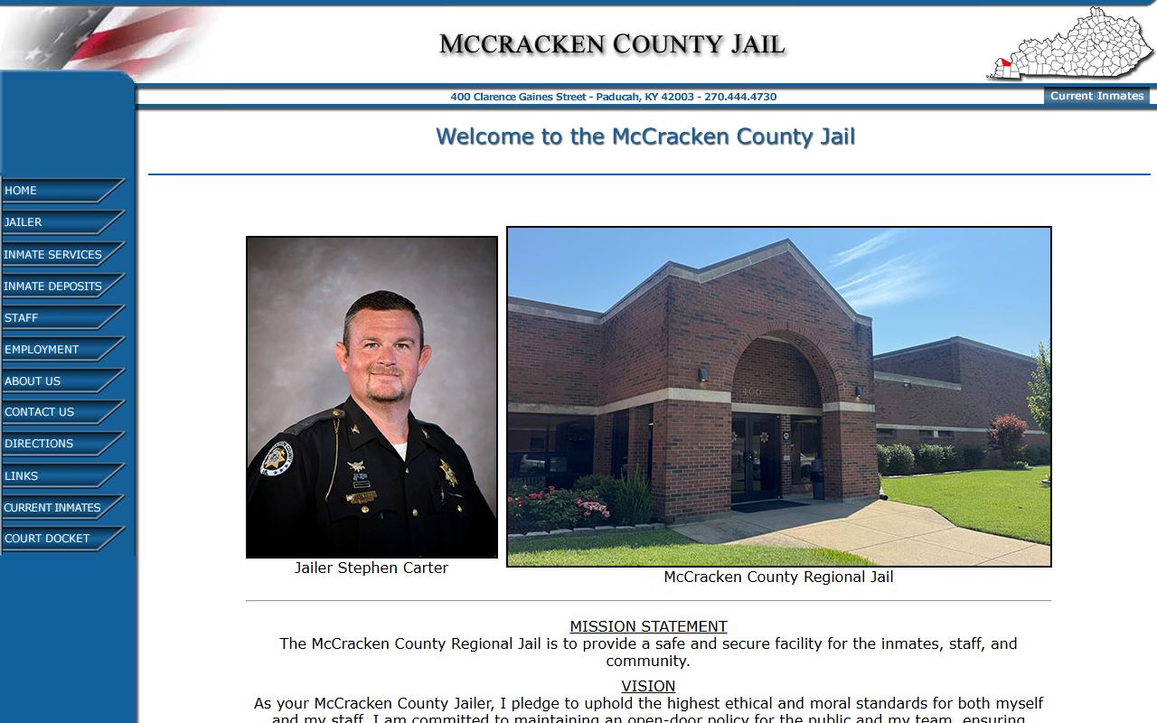 McCracken County Jail website