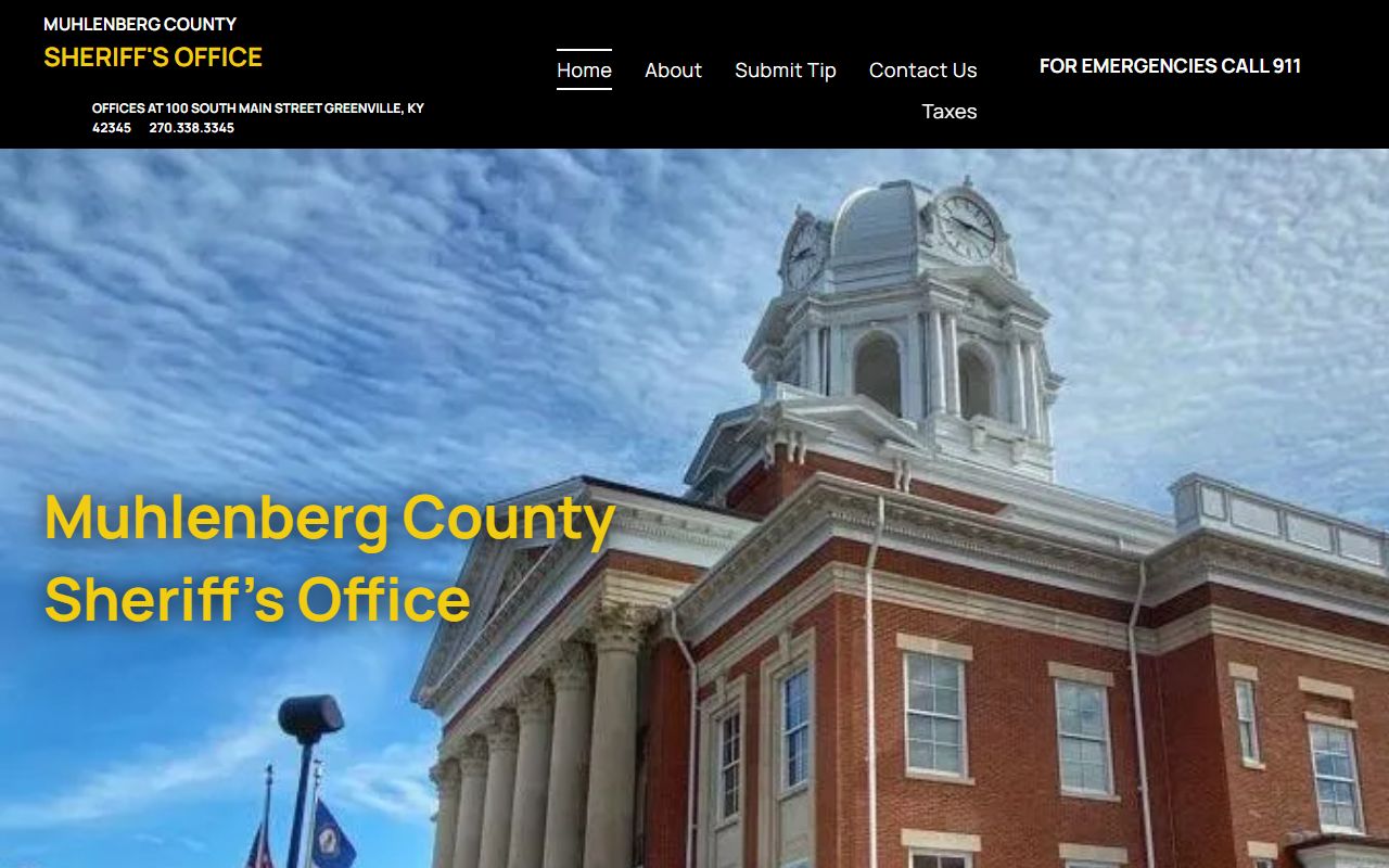 Muhlenberg County Sheriff's Office in Greenville Kentucky