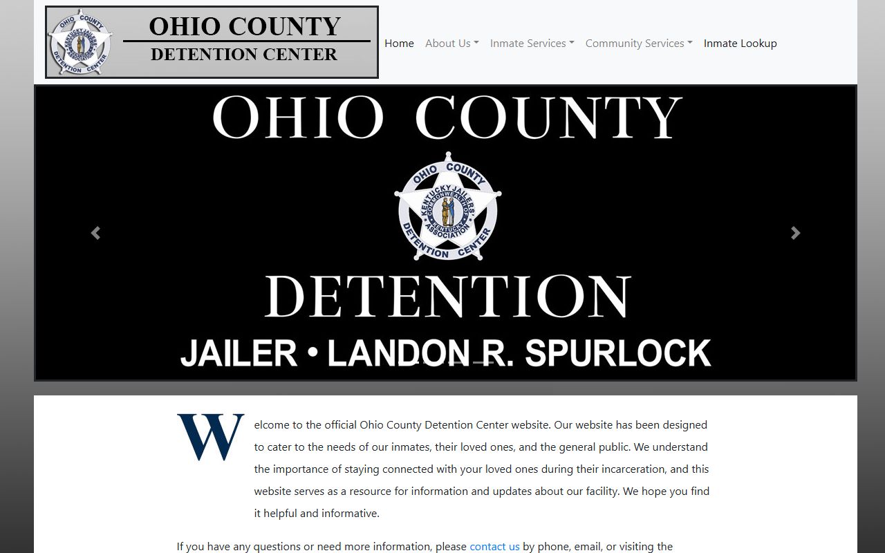 Ohio County Detention Center page