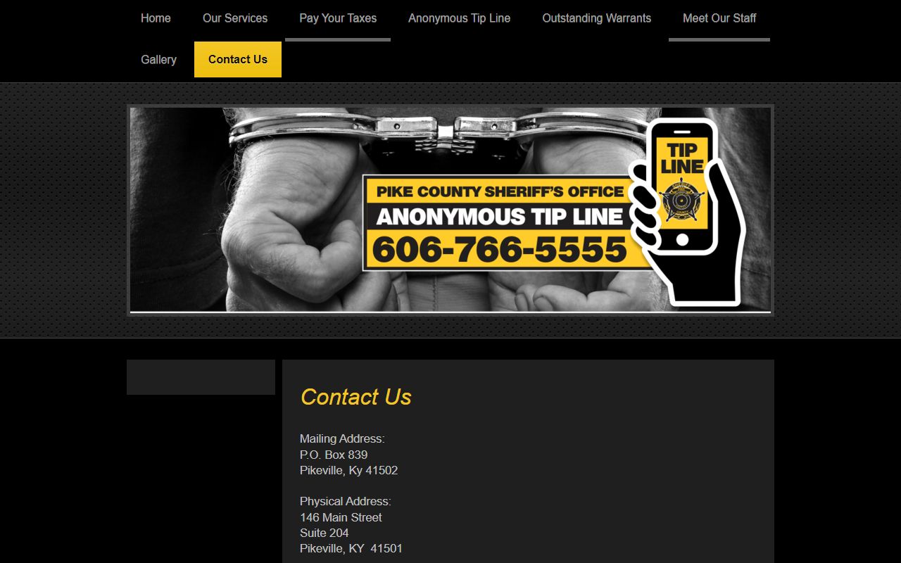 Pike County Sheriff's Office contact information